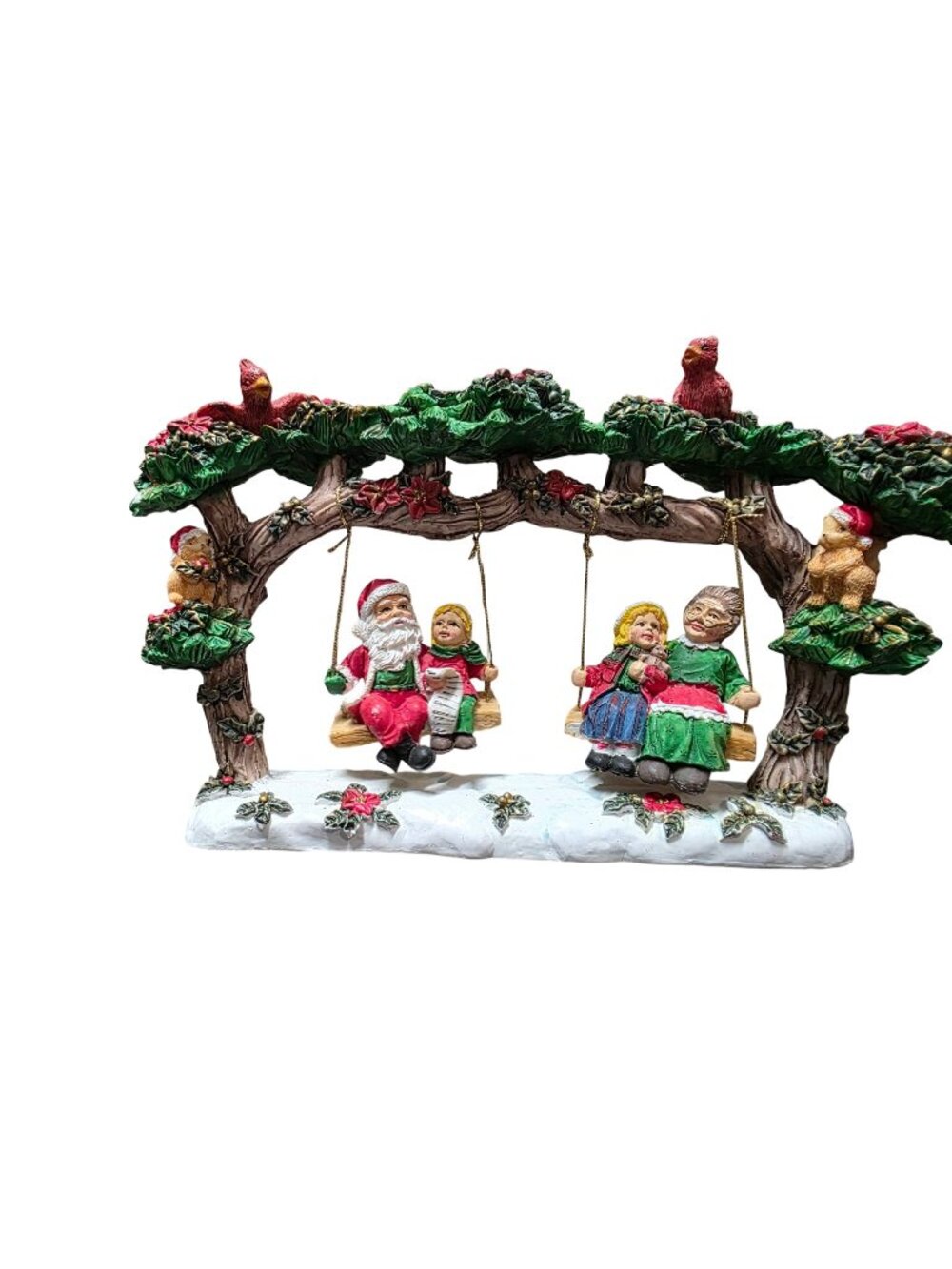 Vintage Christmas Tree Swing Tabletop Figurine